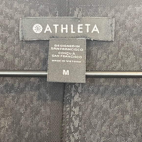 Athleta Delancey Textured Dress Gray, Long-Sleeve Mock Neck, Bodycon, 1/4 Zip, M - Picture 7 of 16